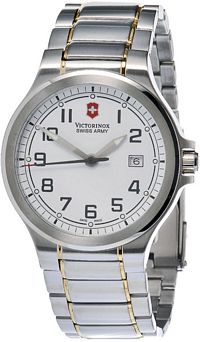 Peak II Large White Dial Two Tone Bracelet Watch (241277)